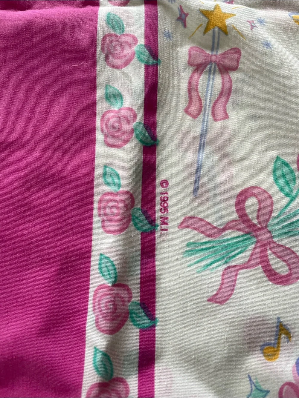 Vintage 1995 Barbie Standard Pillowcase